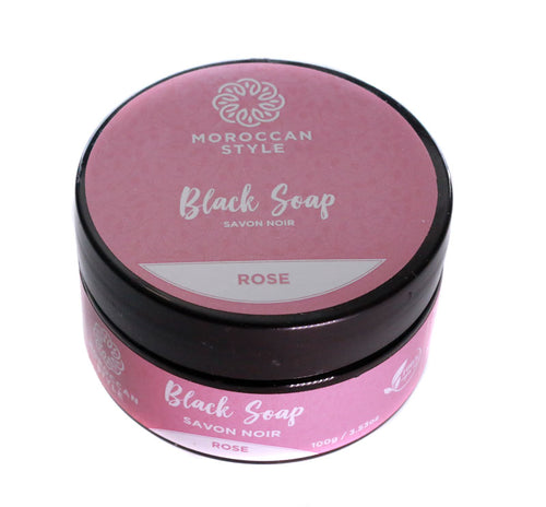 Moroccan Black Soap with Rose Water